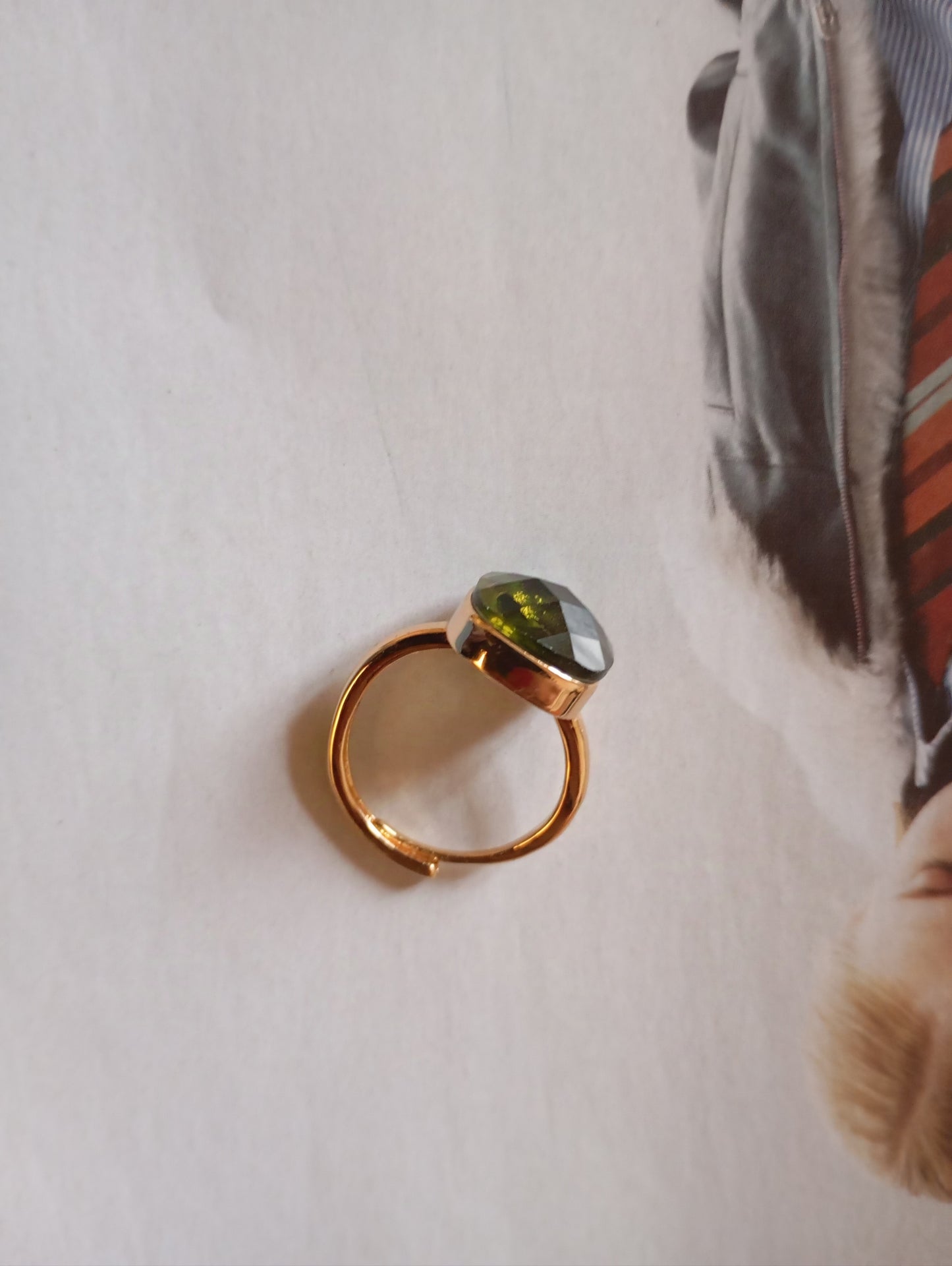 Anello Lisa verde