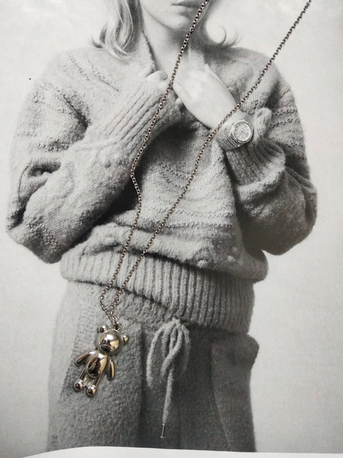 Collana silver Teddy Bear