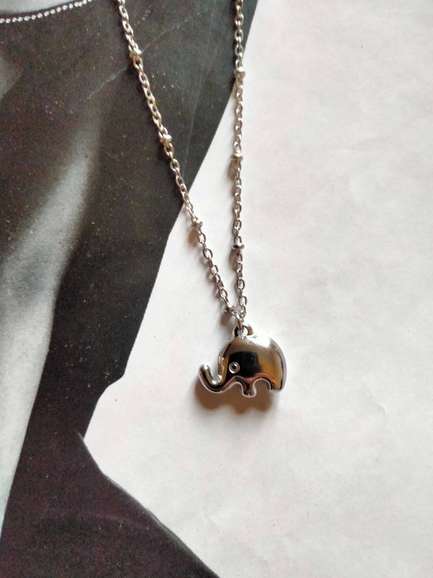 Collana silver Elefantino