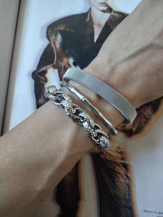 Bracciale silver Double