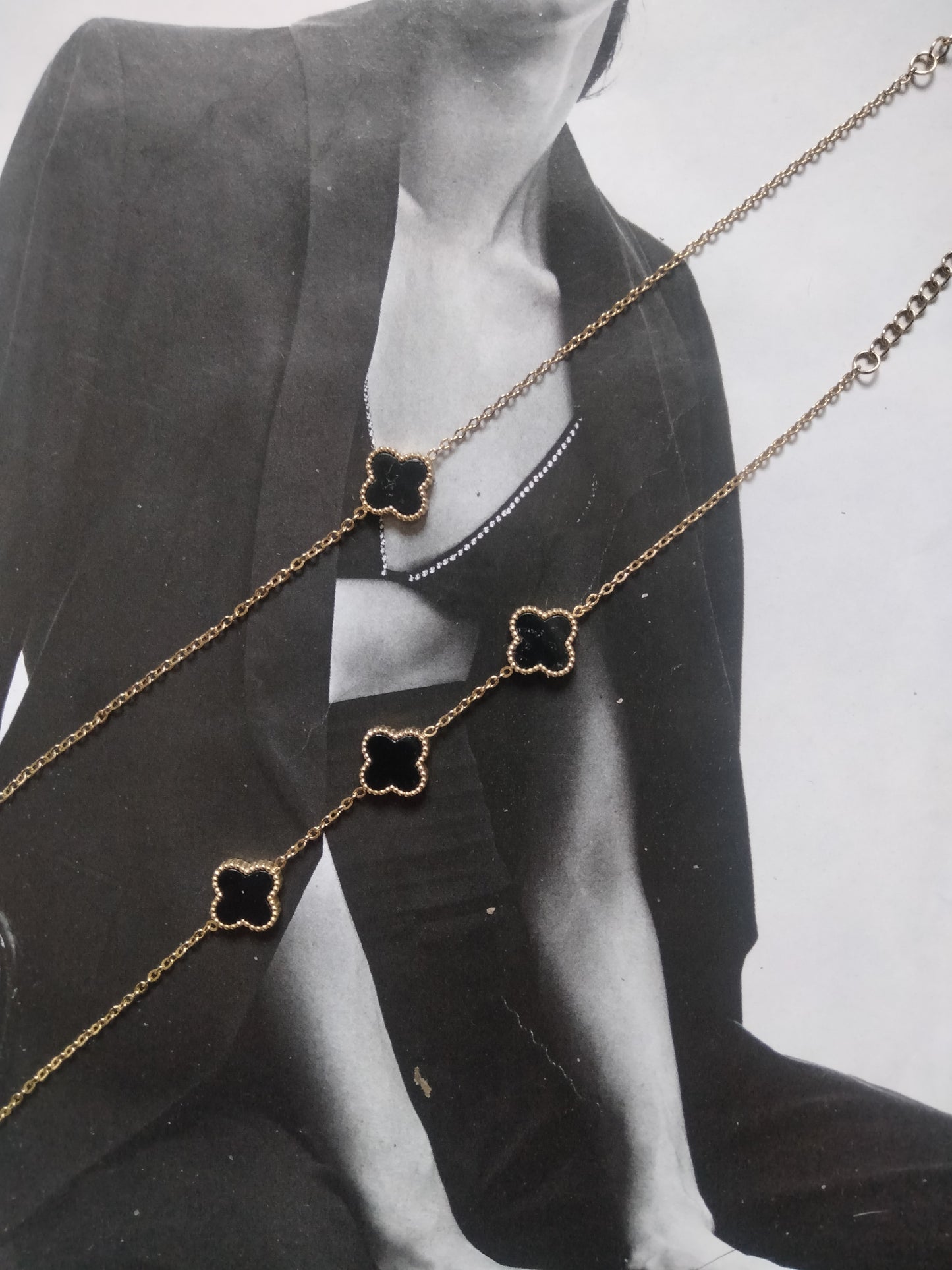 Bracciale gold Lucky 3 Black
