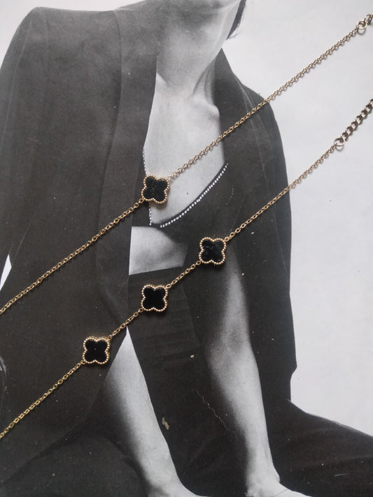 Bracciale gold Lucky 3 Black