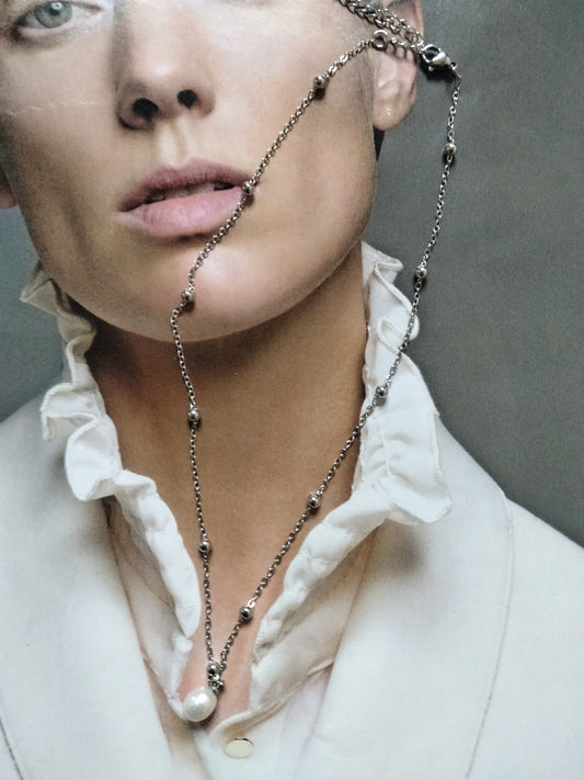 Collana silver Pearl