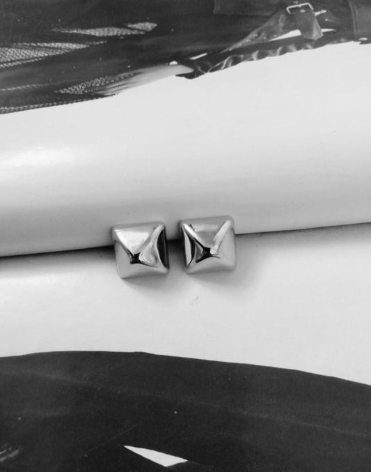 Orecchini silver Piramide
