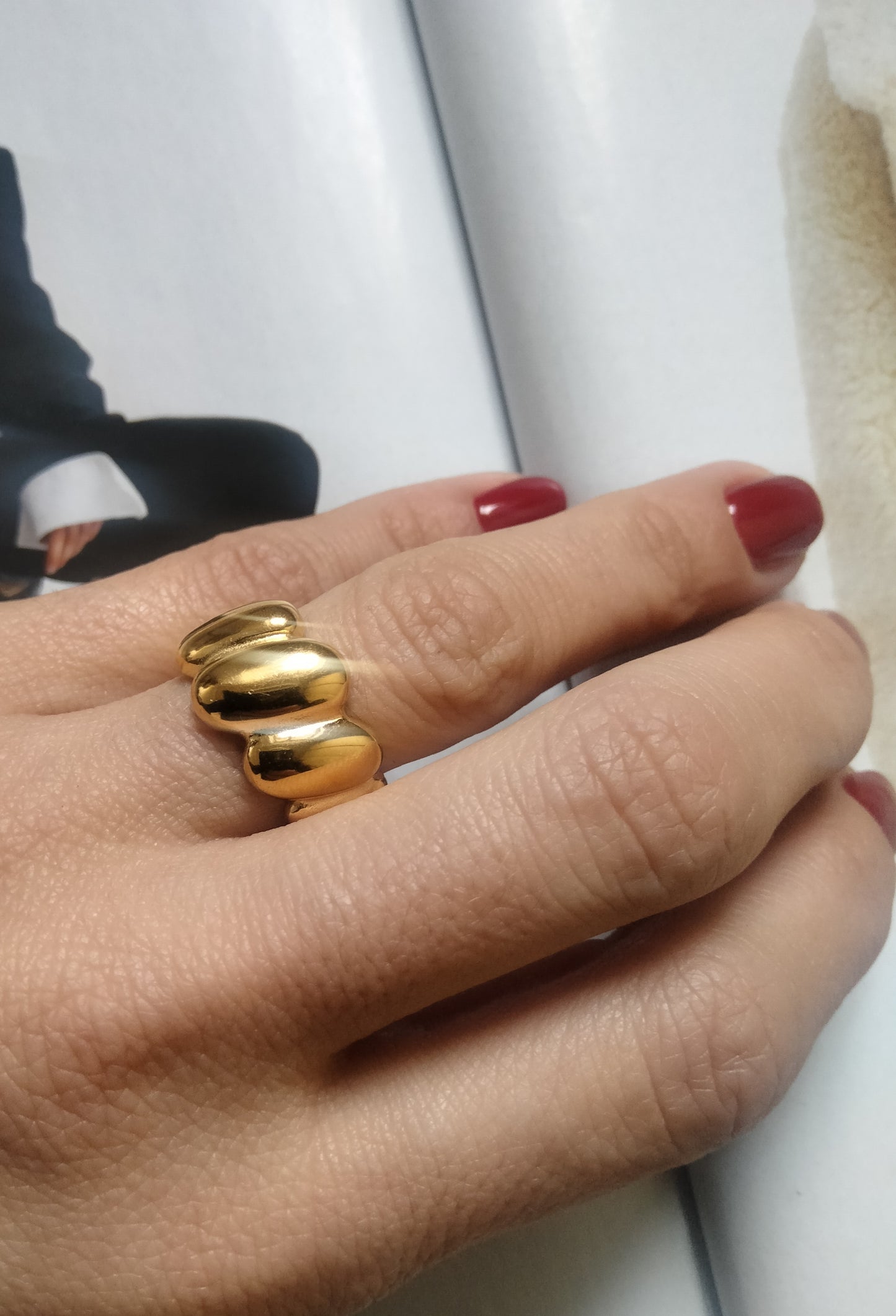 Anello gold Iris