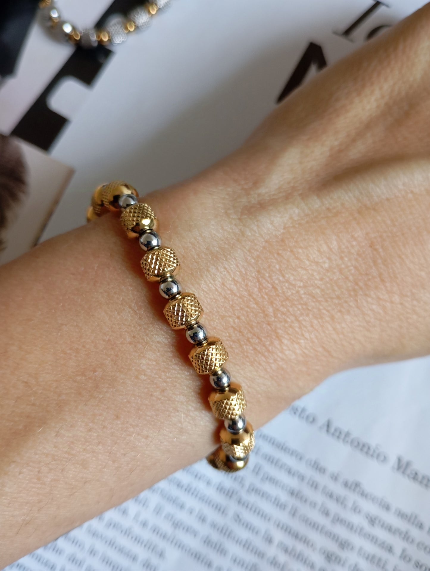 Bracciale bicolor Bold