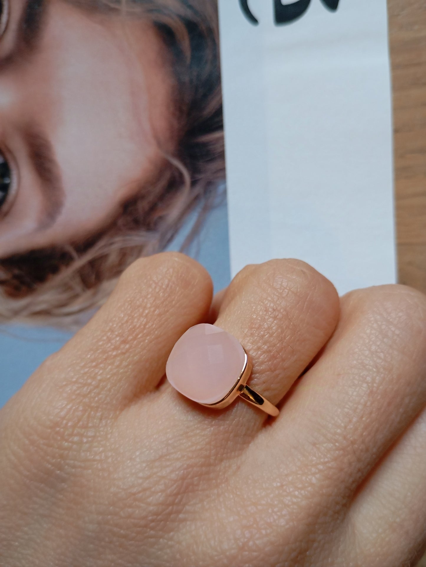 Anello Lisa rosa