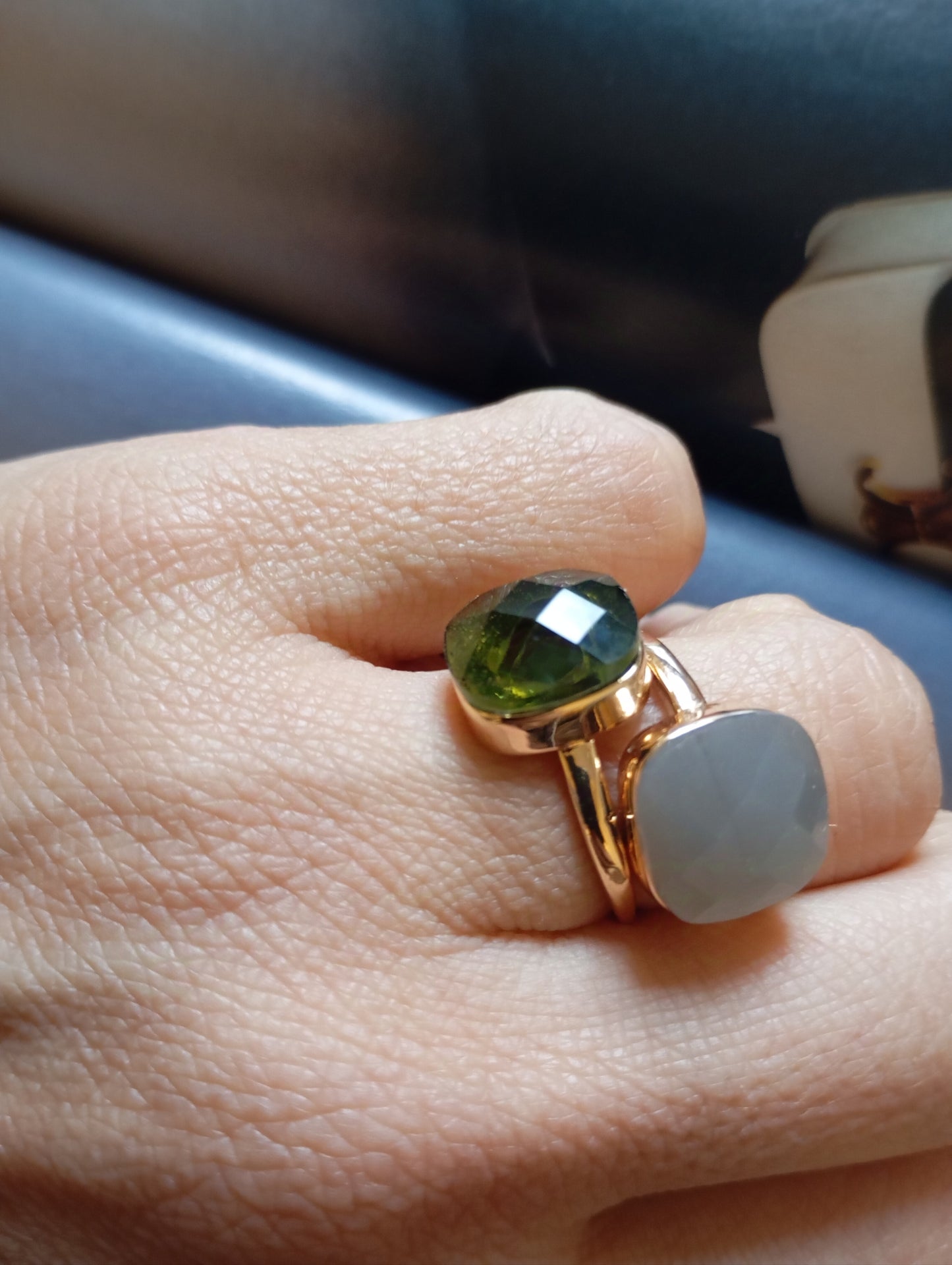Anello Lisa verde
