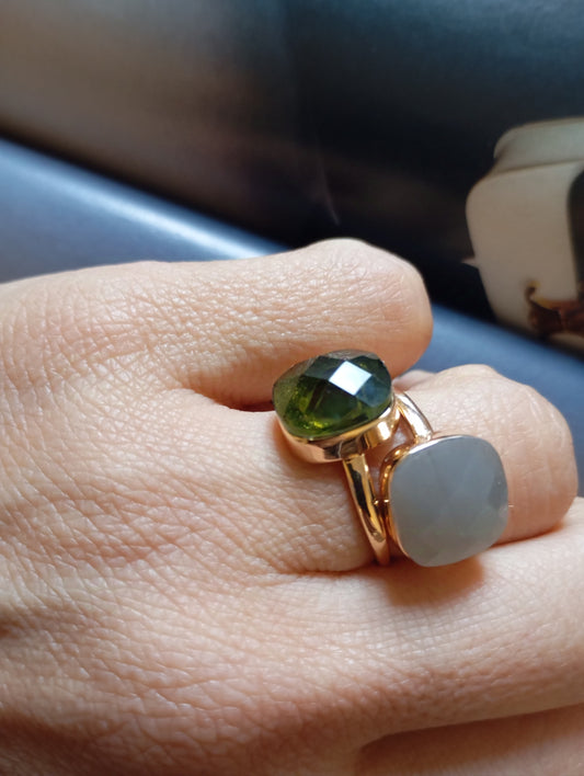 Anello Lisa verde