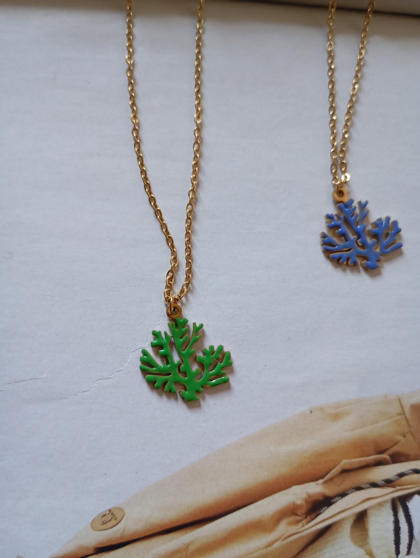 Collana Corallo blu