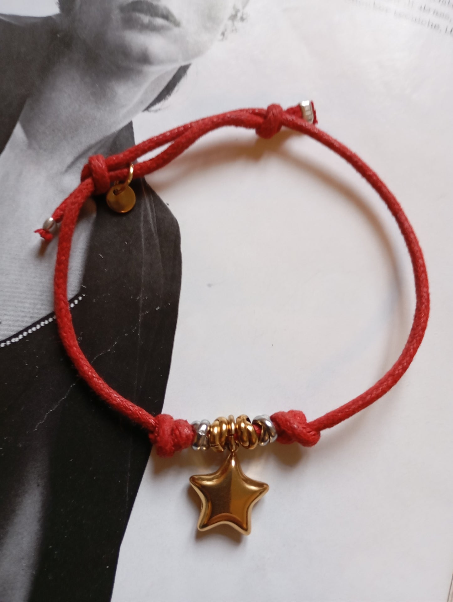 Bracciale cordino Stella
