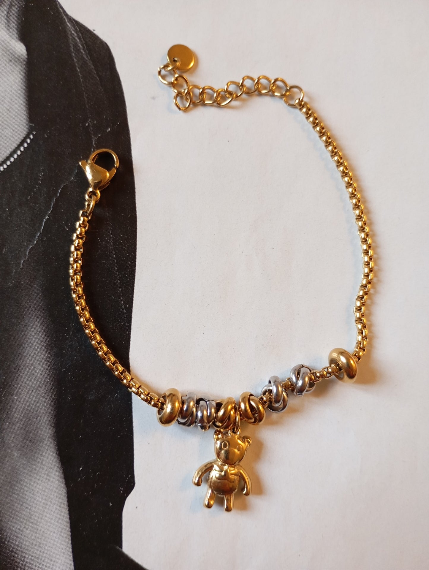Bracciale charm acciaio