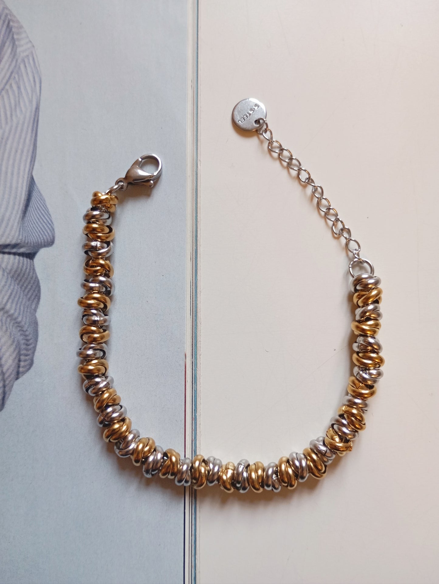 Bracciale bicolor Nodo