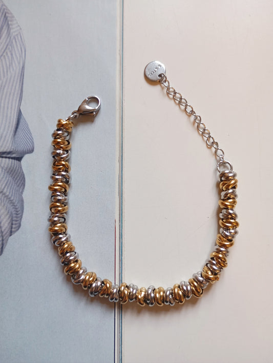 Bracciale bicolor Nodo