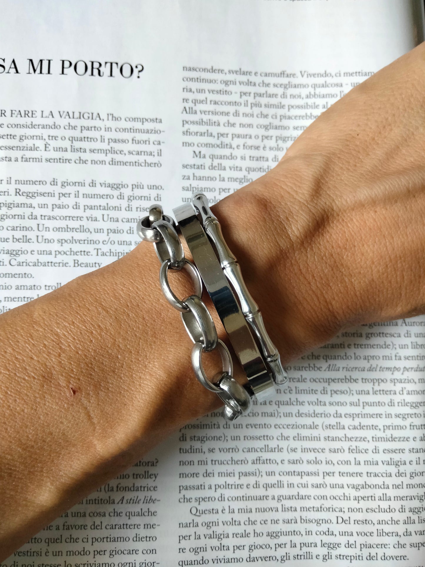 Bracciale silver Bamboo