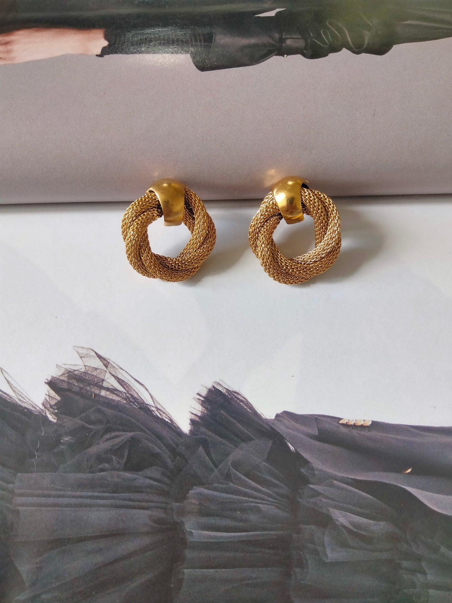Orecchini gold Treccia