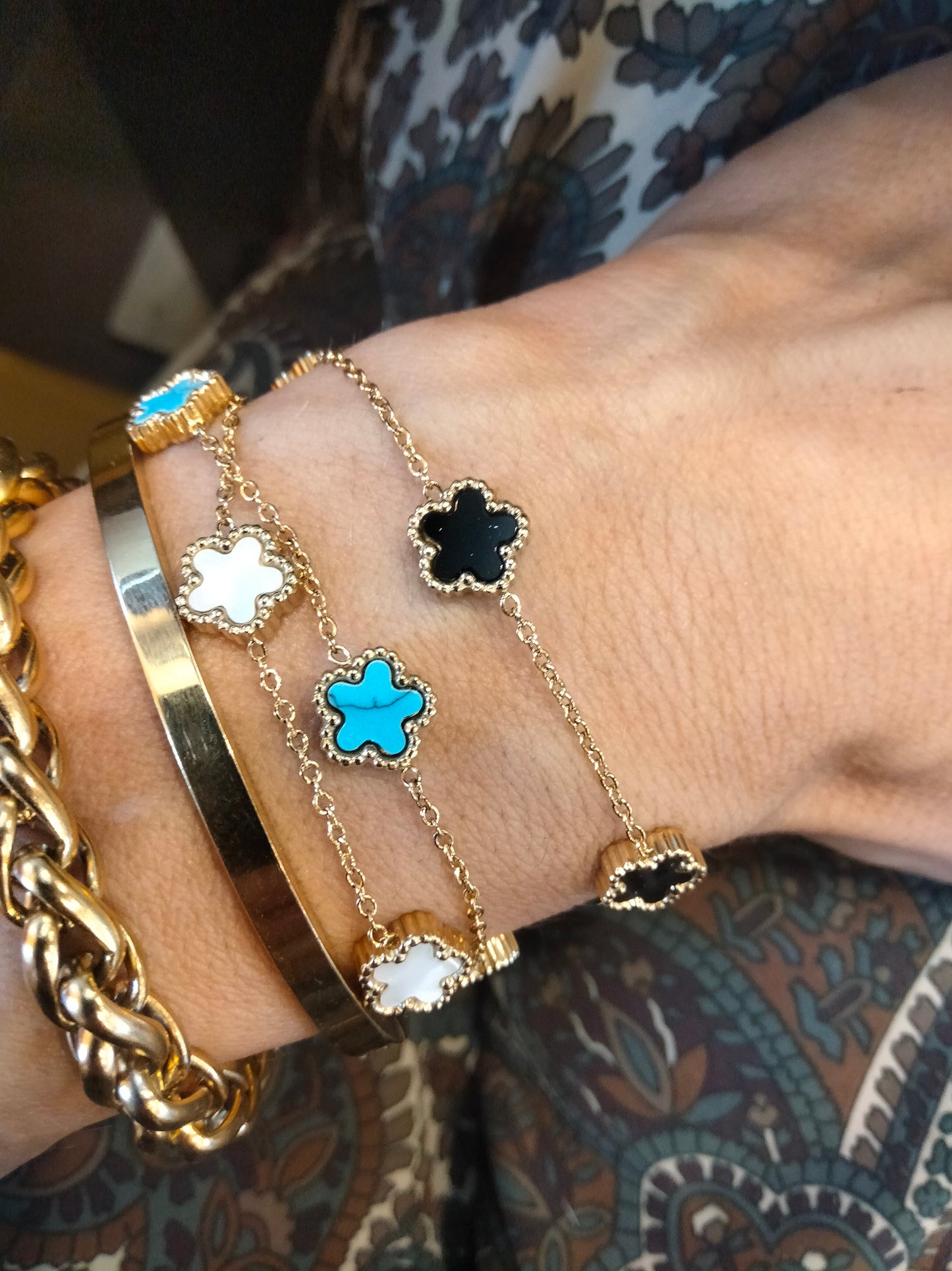 Bracciale blue Flower