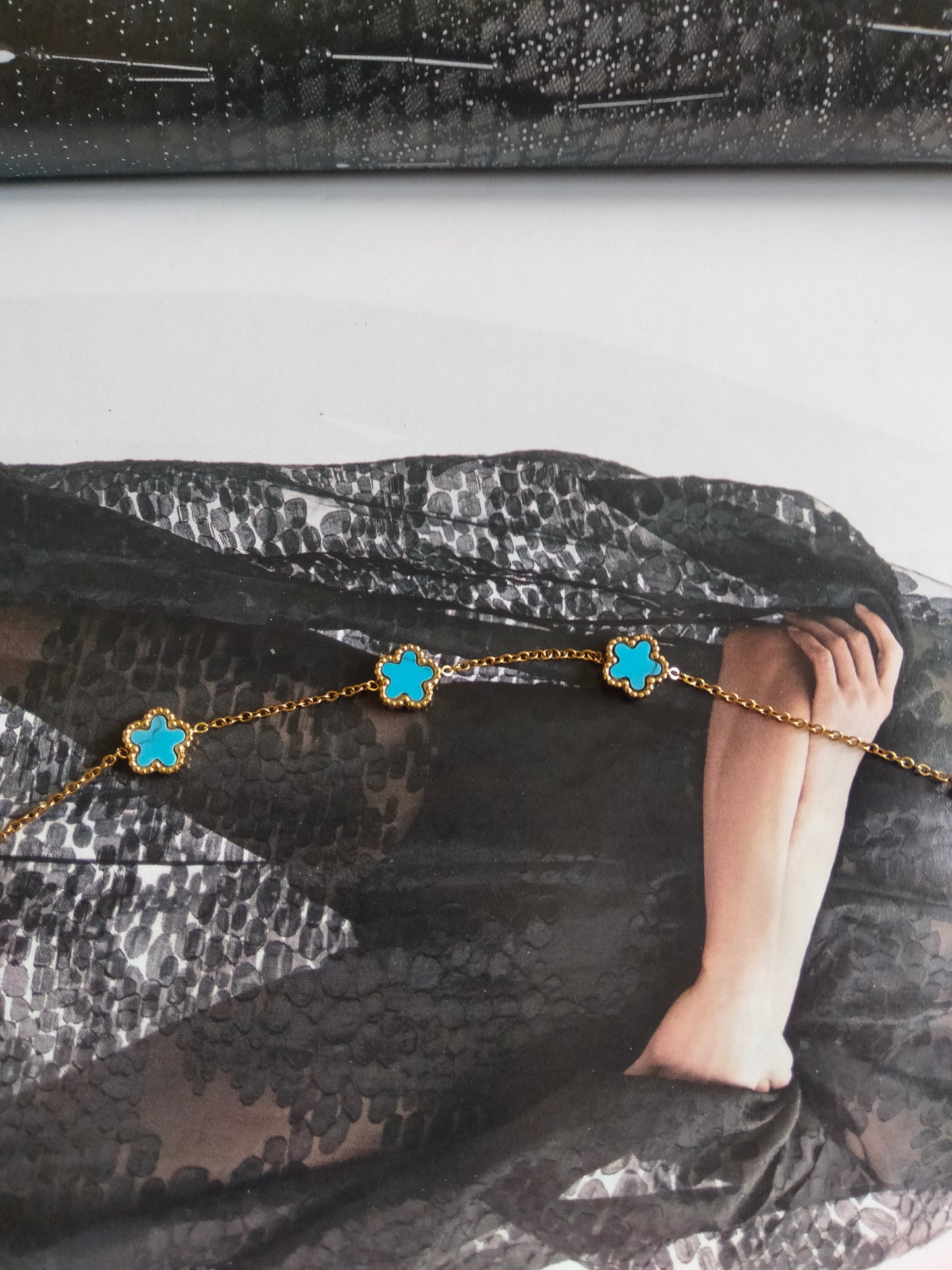 Bracciale blue Flower