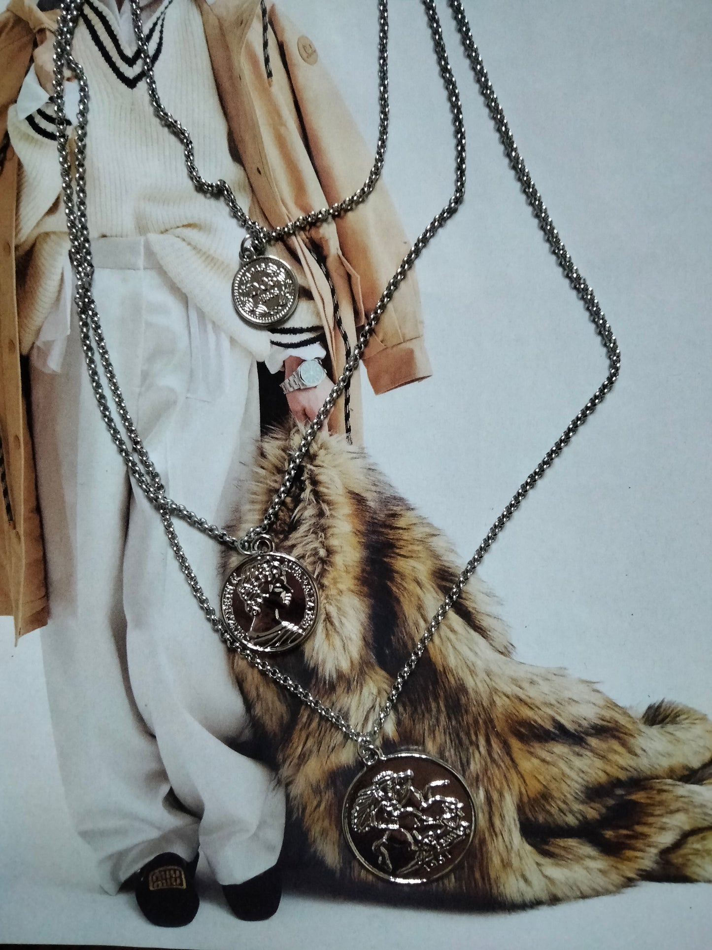 Collana silver Tris