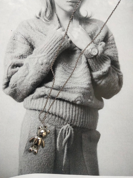 Collana silver Teddy Bear