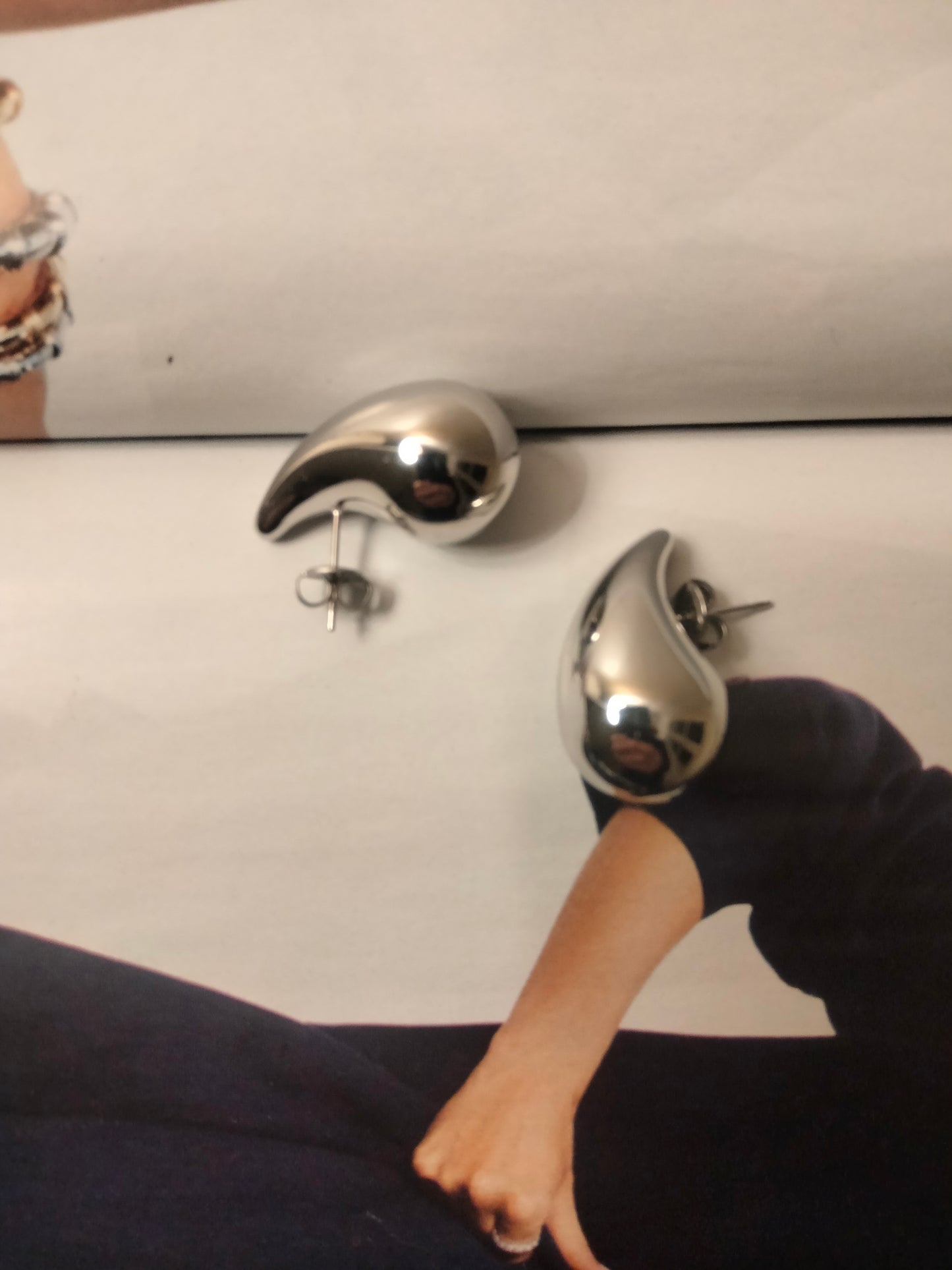 Orecchini silver Drop