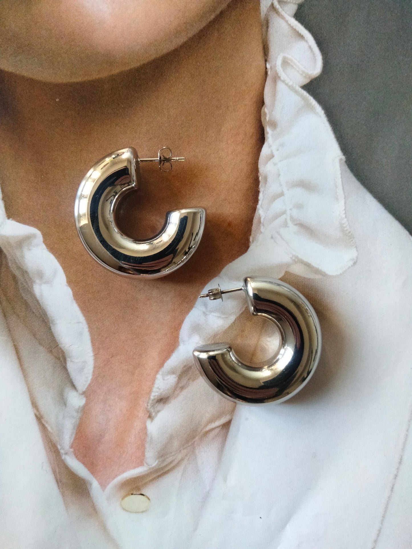 Orecchini silver Bally