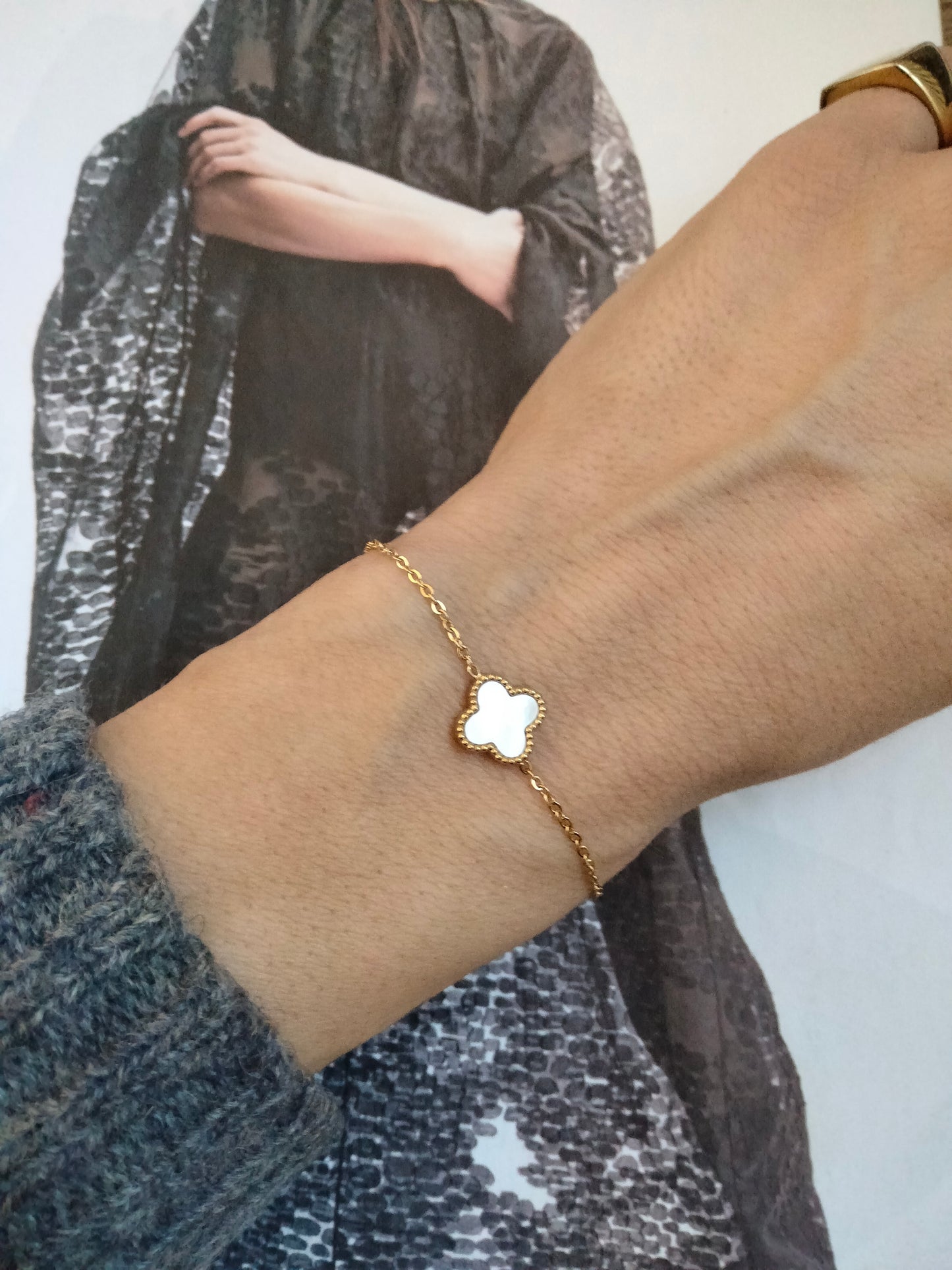 Bracciale gold Lucky 1 White