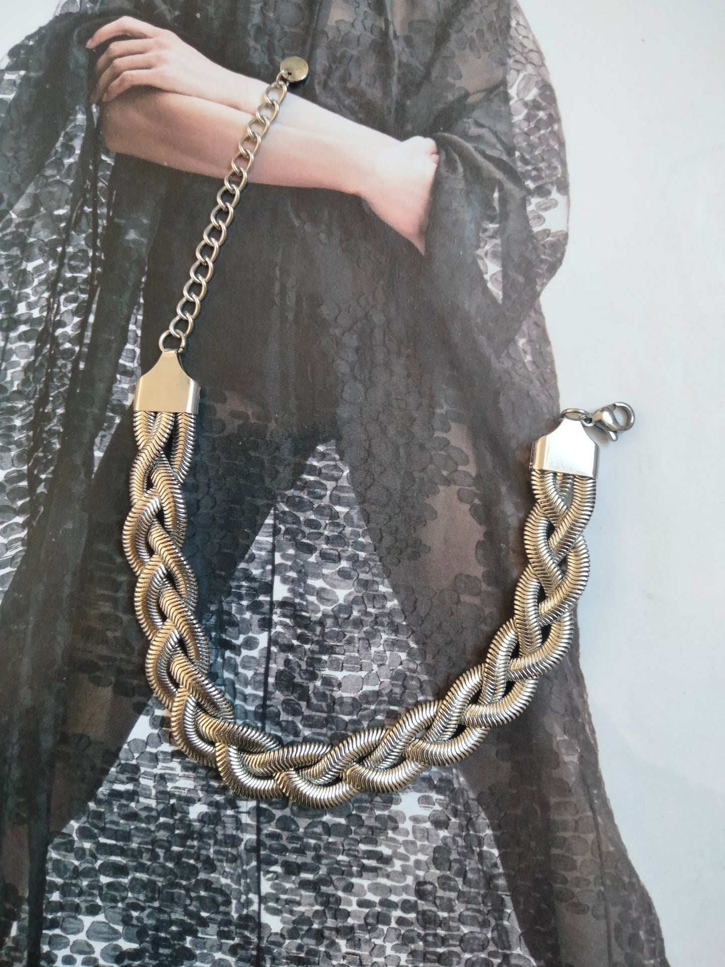 Bracciale silver Treccia