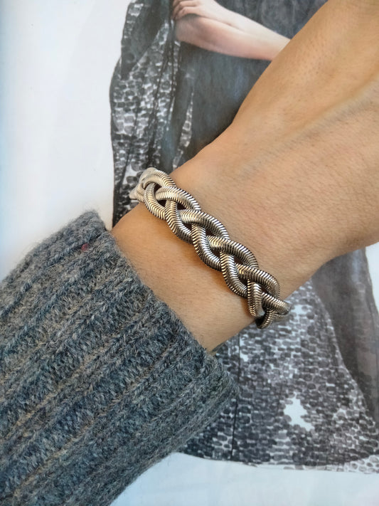 Bracciale silver Treccia