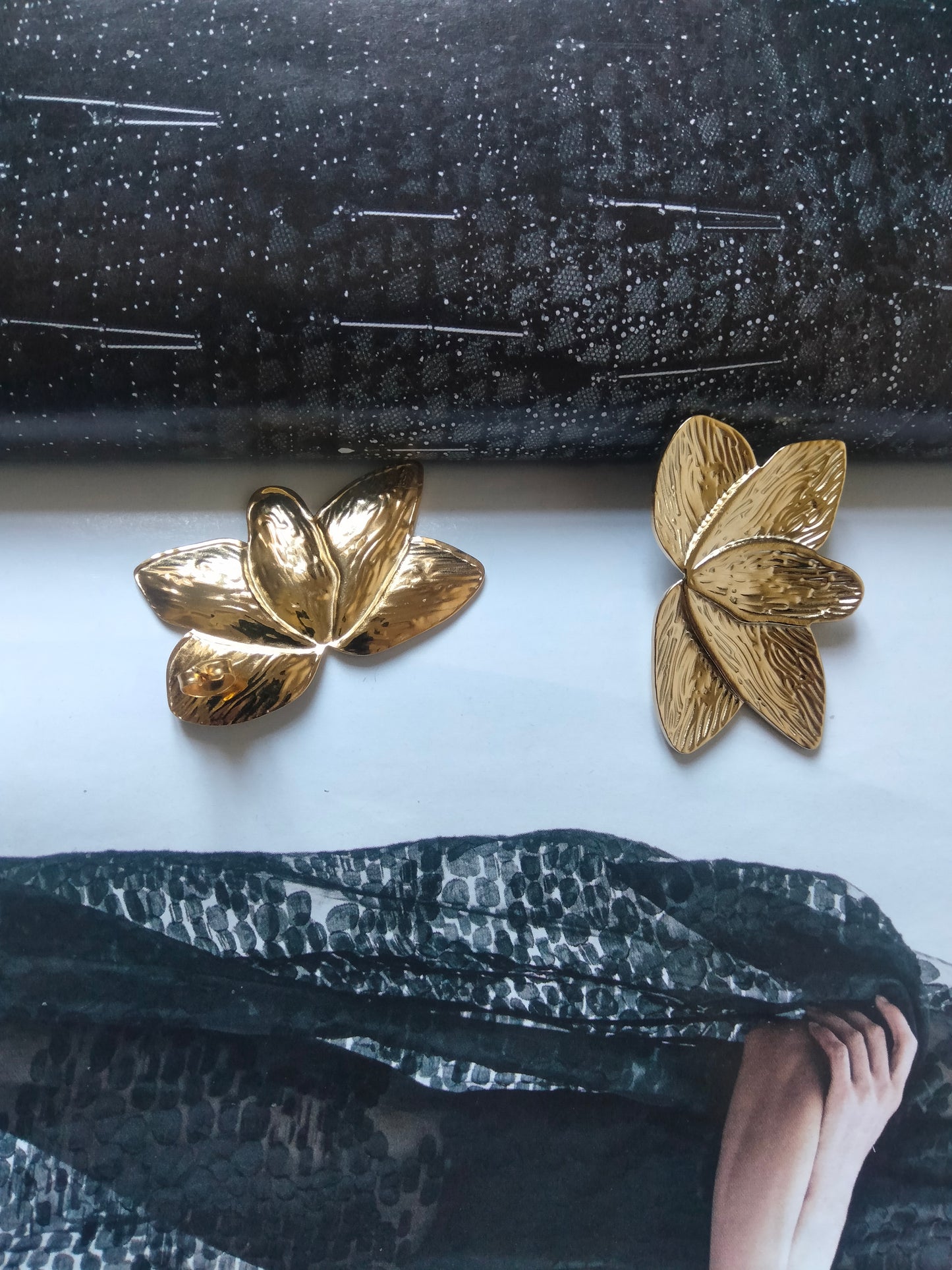 Orecchini gold Flora