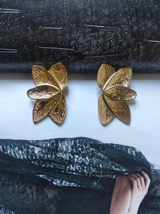 Orecchini gold Flora