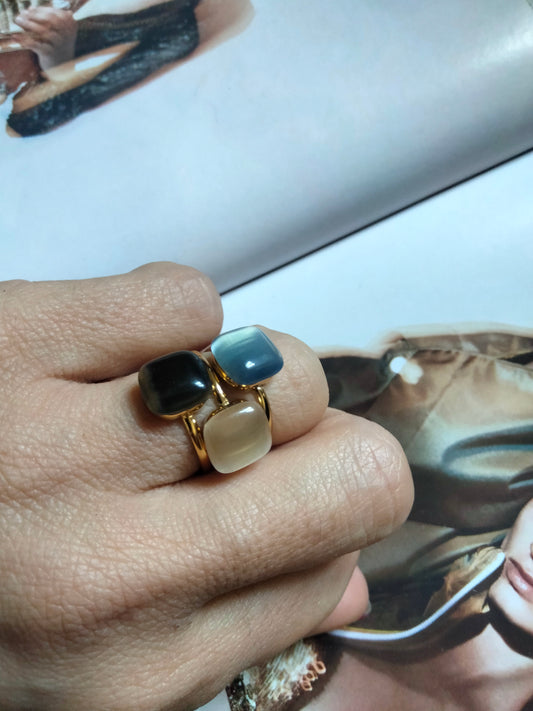 Anello Dado color Caffè