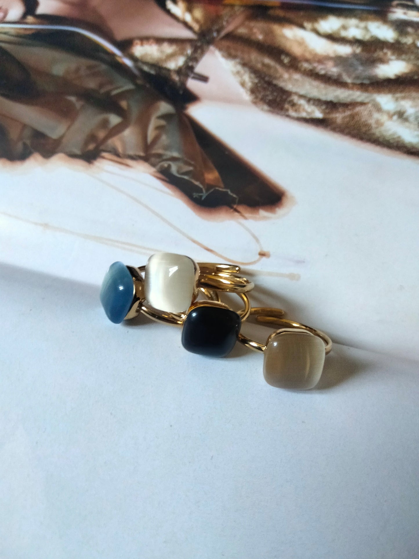 Anello Dado color Caffè