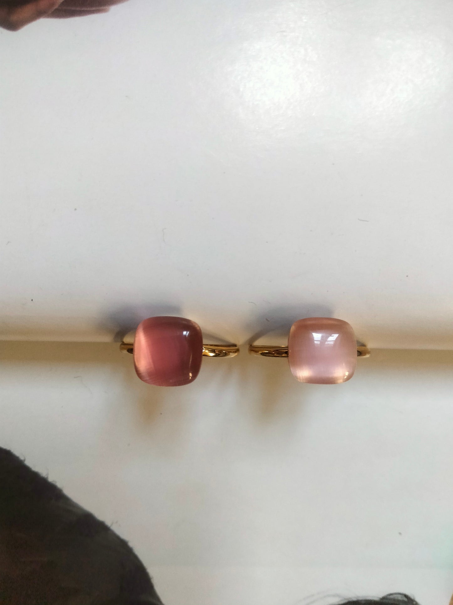 Anello Dado color Rosa Antico