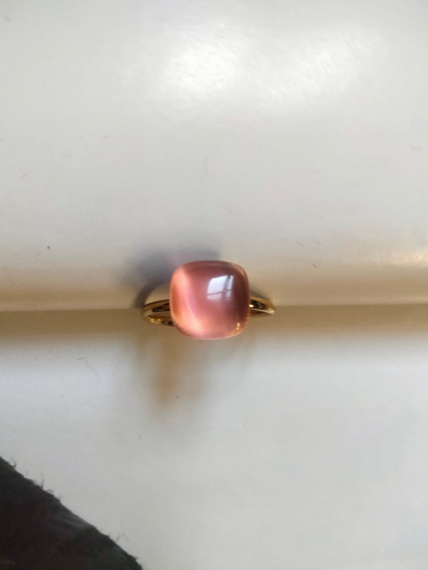 Anello Dado color Rosa Antico