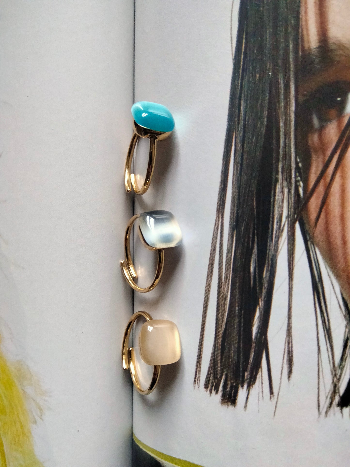 Anello Dado color Mare
