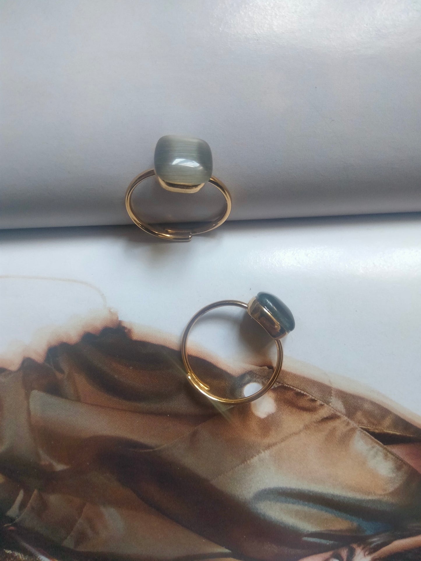 Anello Dado color Tortora