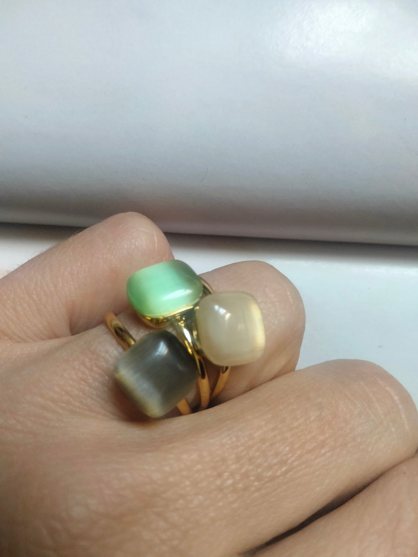 Anello Dado color Tortora