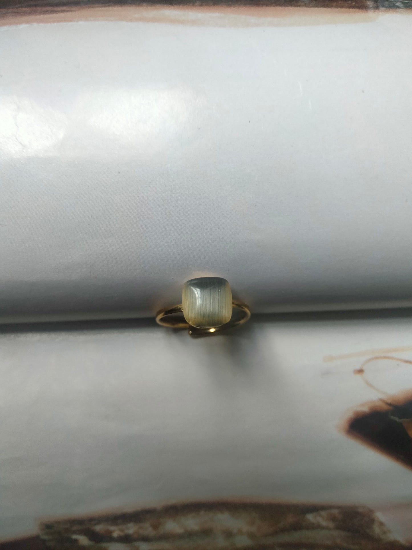 Anello Dado color Tortora