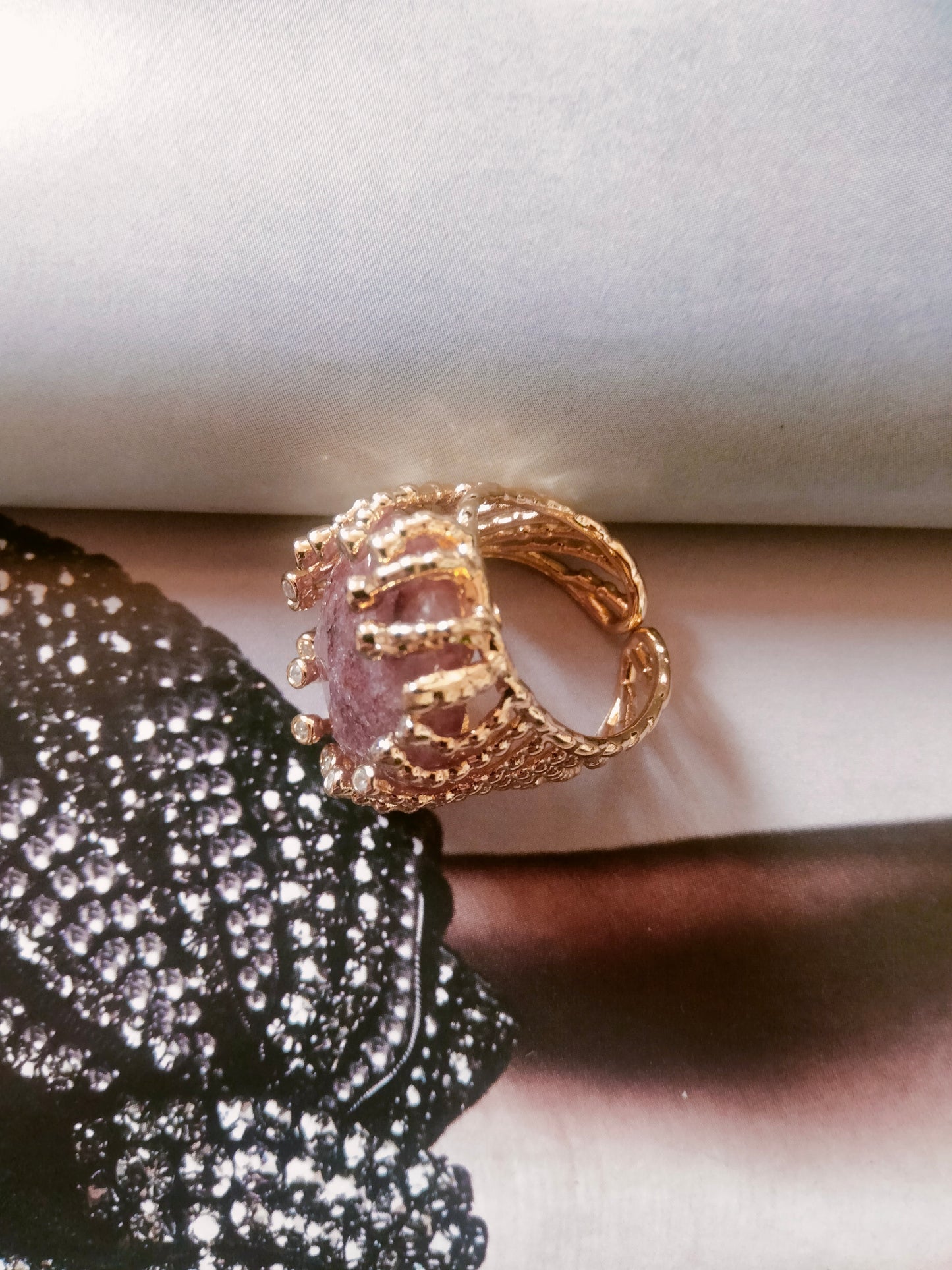 Anello Frida color Rosa Antico