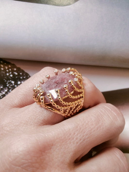 Anello Frida color Rosa Antico