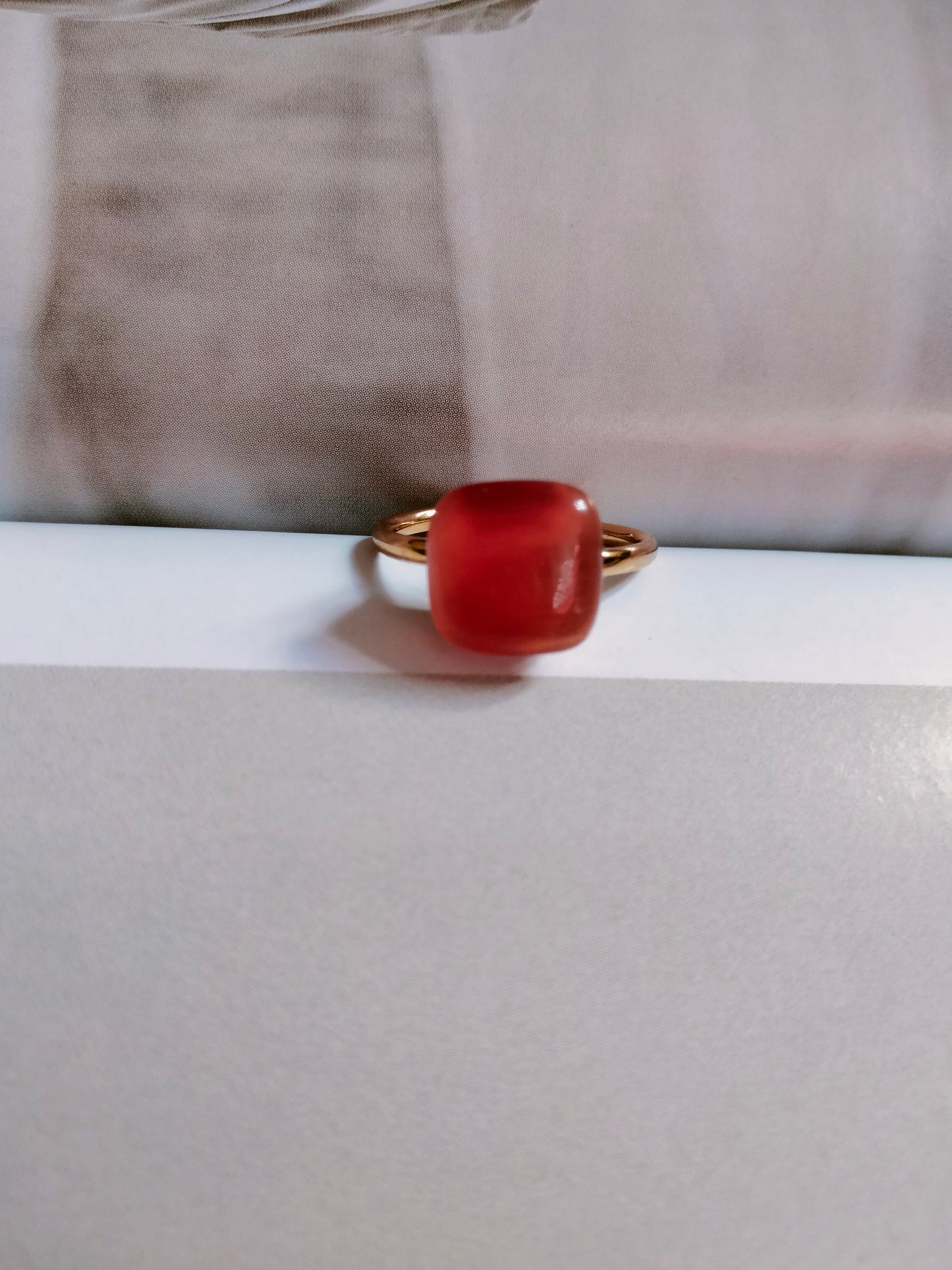 Anello Dado color Pesca