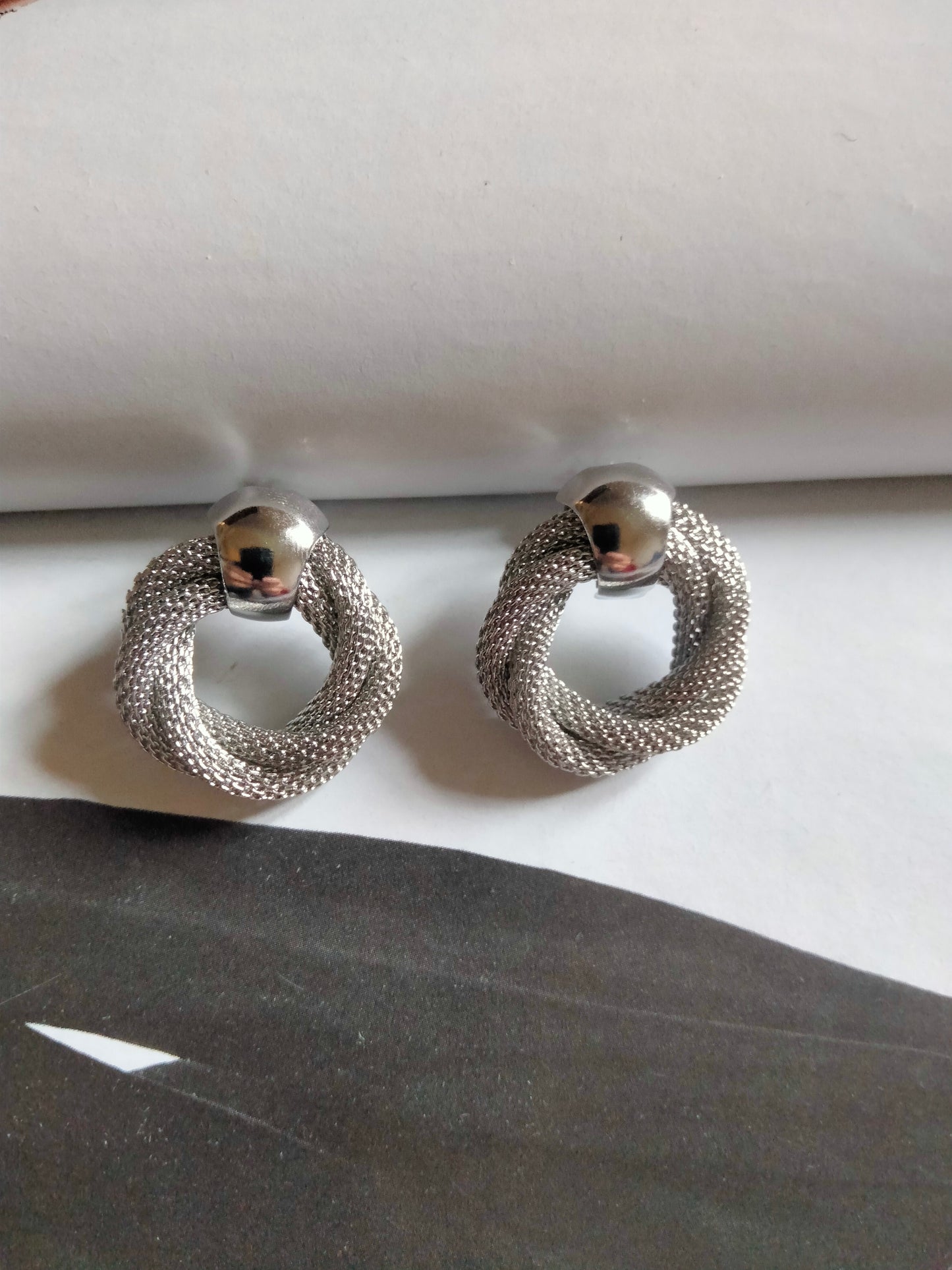 Orecchini silver Treccia