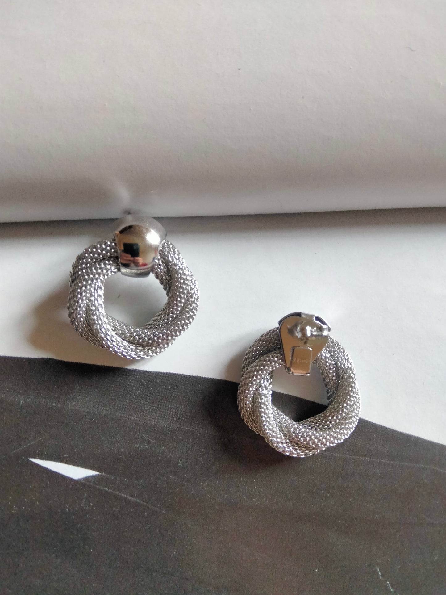Orecchini silver Treccia