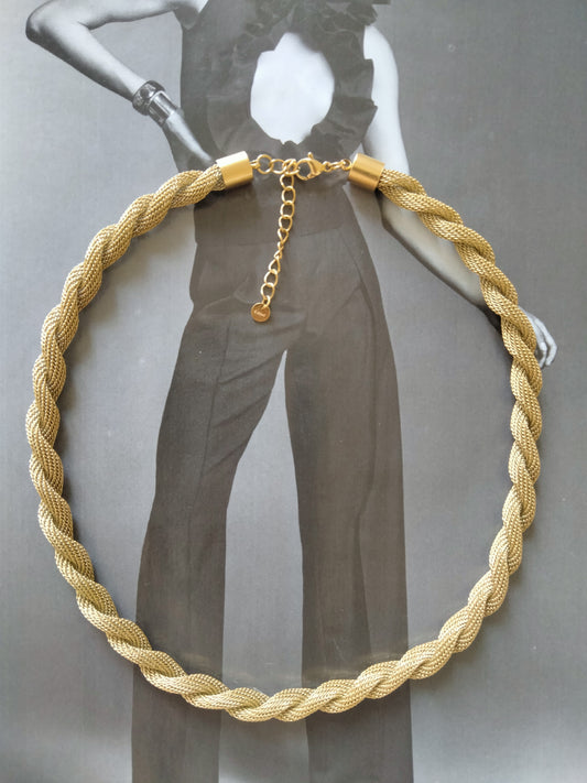 Collana gold Treccia