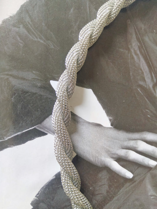 Collana silver Treccia