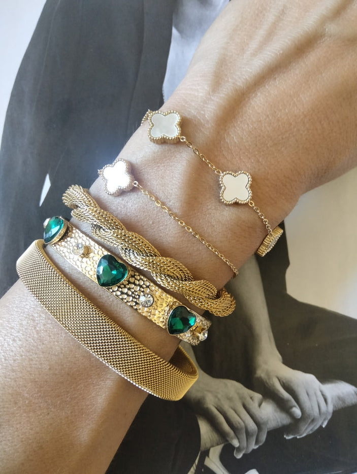 Bracciale gold Lucky 1 White