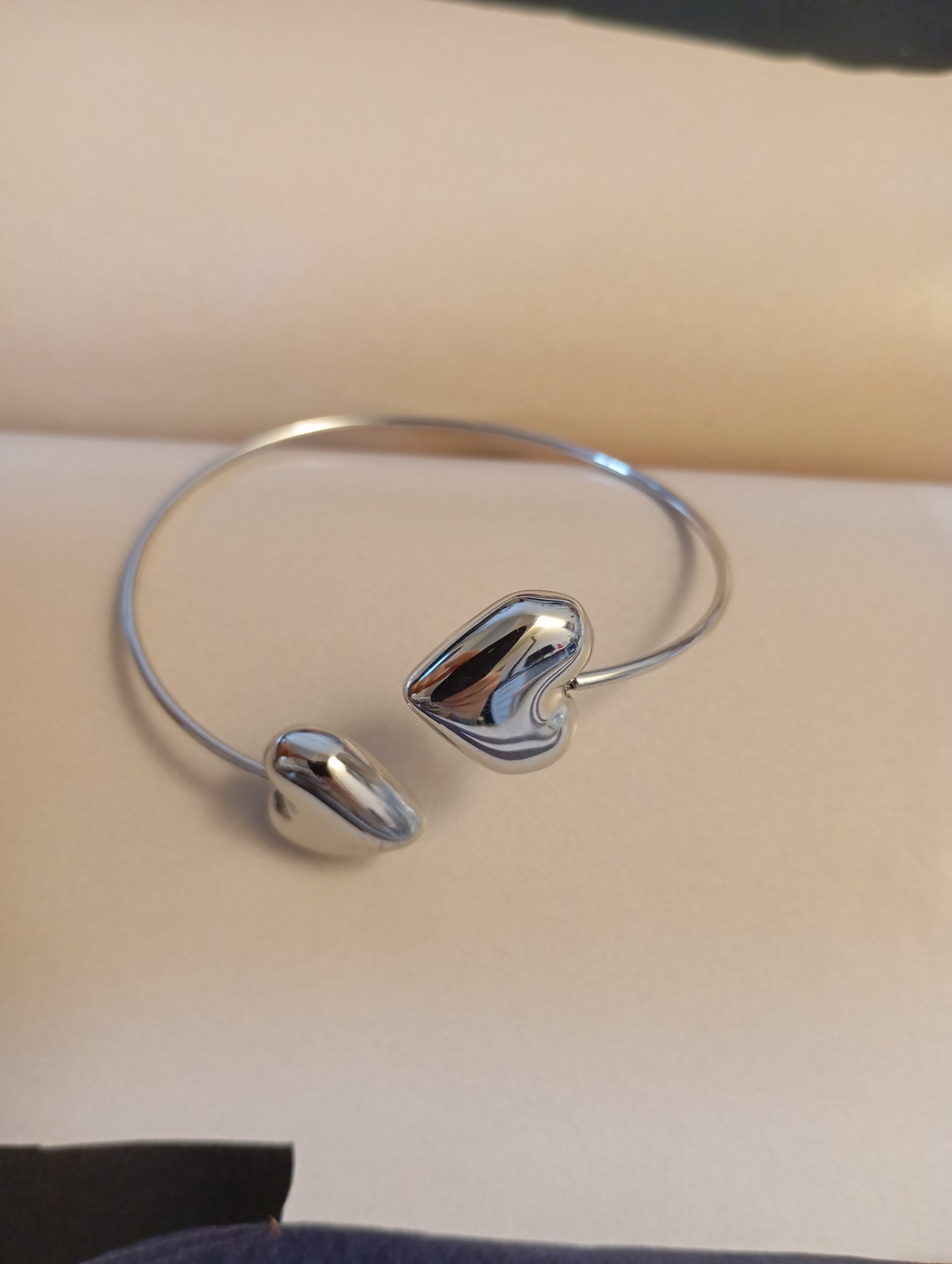 Bracciale silver 2 Cuori