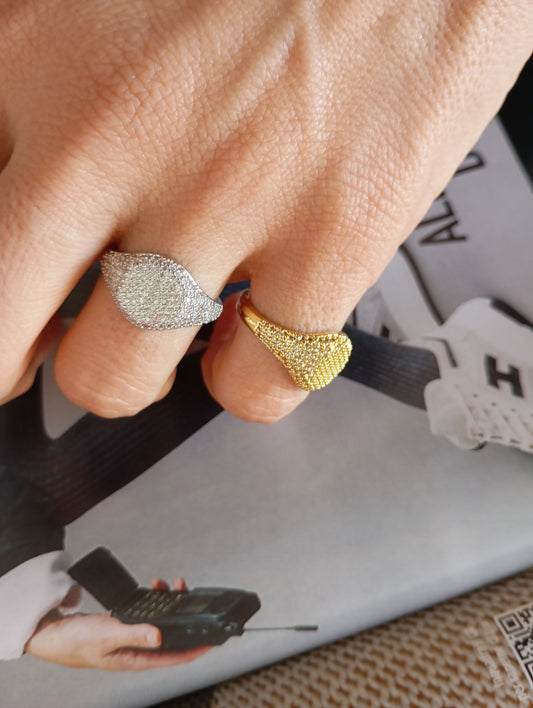 Anello Gold Pavé
